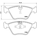 Set di 4 pastiglie freno BREMBO P 06 012