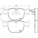 Set di 4 pastiglie freno BREMBO P 06 021