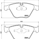 Set di 4 pastiglie freno BREMBO P 06 046