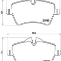 Set di 4 pastiglie freno BREMBO P 06 051