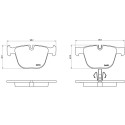 Set di 4 pastiglie freno BREMBO P 06 053