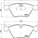 Set di 4 pastiglie freno BREMBO P 06 057