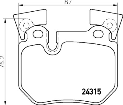 Set di 4 pastiglie freno BREMBO P 06 059