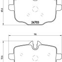 Set di 4 pastiglie freno BREMBO P 06 061