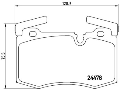 Set di 4 pastiglie freno BREMBO P 06 068