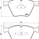Set di 4 pastiglie freno BREMBO P 06 073