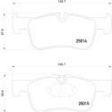 Set di 4 pastiglie freno BREMBO P 06 078