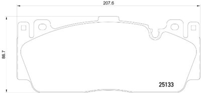Set di 4 pastiglie freno BREMBO P 06 079