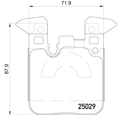 Set di 4 pastiglie freno BREMBO P 06 087
