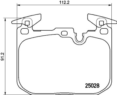 Set di 4 pastiglie freno BREMBO P 06 088