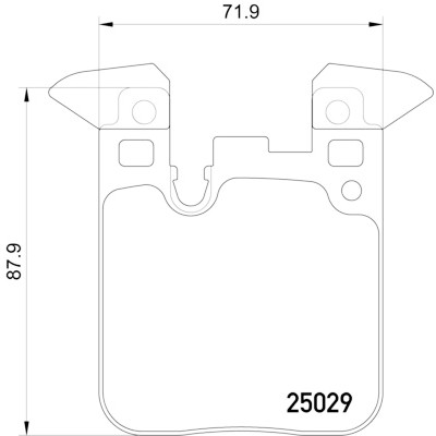 Set di 4 pastiglie freno BREMBO P 06 095