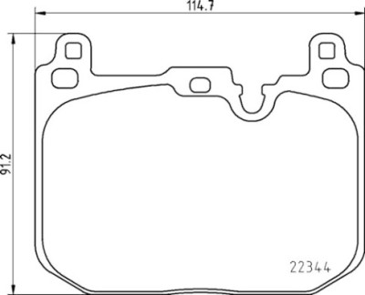 Set di 4 pastiglie freno BREMBO P 06 097
