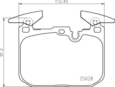 Set di 4 pastiglie freno BREMBO P 06 098