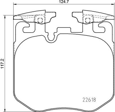 Set di 4 pastiglie freno BREMBO P 06 106