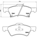 Set di 4 pastiglie freno BREMBO P 11 015