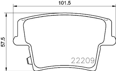 Set di 4 pastiglie freno BREMBO P 11 040