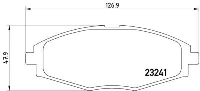 Set di 4 pastiglie freno BREMBO P 15 006