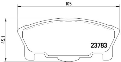 Set di 4 pastiglie freno BREMBO P 16 014