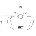 Set di 4 pastiglie freno BREMBO P 23 026