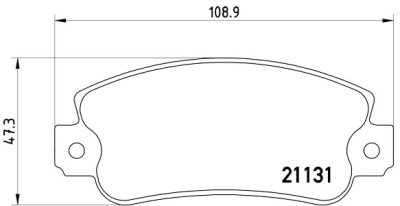 Set di 4 pastiglie freno BREMBO P 23 029