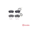 Set di 4 pastiglie freno BREMBO P 23 035