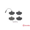 Set di 4 pastiglie freno BREMBO P 23 044