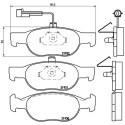 Set di 4 pastiglie freno BREMBO P 23 057