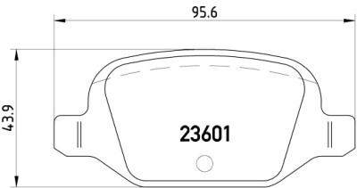 Set di 4 pastiglie freno BREMBO P 23 064