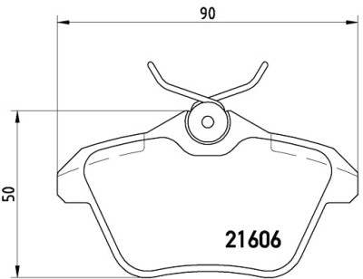 Set di 4 pastiglie freno BREMBO P 23 067