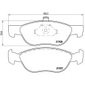 Set di 4 pastiglie freno BREMBO P 23 081