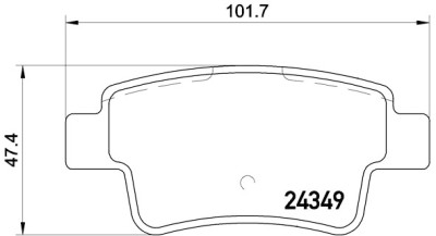 Set pastiglie freno BREMBO P 23 104