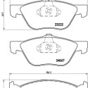 Set di 4 pastiglie freno BREMBO P 23 112