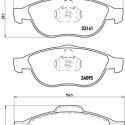 Set di 4 pastiglie freno BREMBO P 23 114