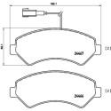 Set di 4 pastiglie freno BREMBO P 23 136