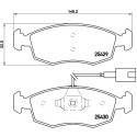 Set di 4 pastiglie freno BREMBO P 23 138