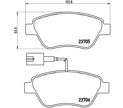 Set pastiglie freno BREMBO P 23 141