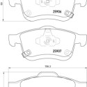 Set di 4 pastiglie freno BREMBO P 23 155
