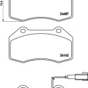 Set di 4 pastiglie freno BREMBO P 23 162