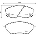 Set di 4 pastiglie freno BREMBO P 23 178