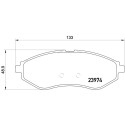 Set di 4 pastiglie freno BREMBO P 24 048