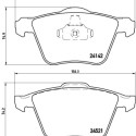 Set di 4 pastiglie freno BREMBO P 24 077