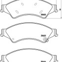 Set di 4 pastiglie freno BREMBO P 24 153