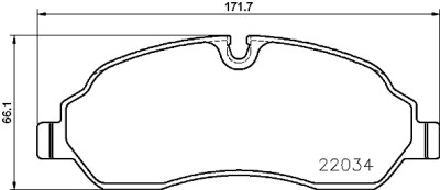 Set di 4 pastiglie freno BREMBO P 24 171