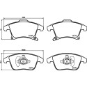 Set di 4 pastiglie freno BREMBO P 24 173