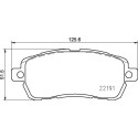 Set di 4 pastiglie freno BREMBO P 24 203