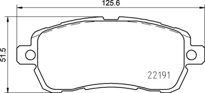 Set di 4 pastiglie freno BREMBO P 24 203