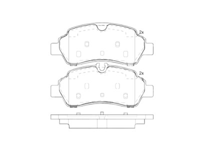Set di 4 pastiglie freno BREMBO P 24 209