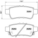 Set di 4 pastiglie freno BREMBO P 28 062