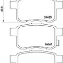 Set di 4 pastiglie dei freni