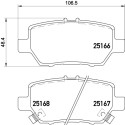 Set di 4 pastiglie freno BREMBO P 28 078